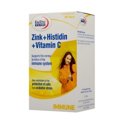 کپسول زینک،هیستیدین ویتامین سی یوروویتال 60 عددی