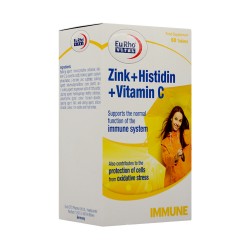 کپسول زینک،هیستیدین ویتامین سی یوروویتال 60 عددی
