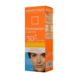 فلوئید ضد آفتاب بی رنگ پوست چرب +spf 50 فتوتیپیک درماتیپیک 50 میل