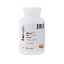 ویتامین سی و لیزین 500 میلی گرم برونسون 60 عددی ویتامین سی و لیزین 500 میلی گرم برونسون 60 عددی