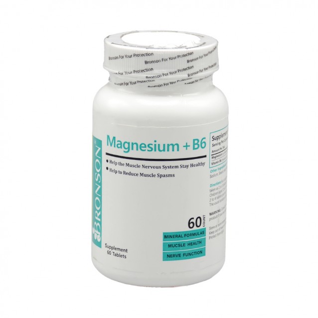قرص منیزیم + ب6 برونسون 60 عددی