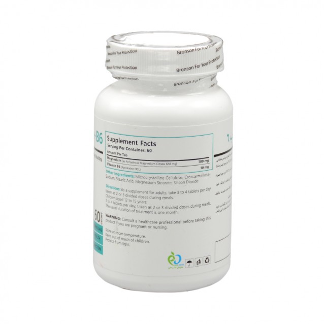 قرص منیزیم + ب6 برونسون 60 عددی