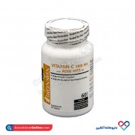 قرص ویتامین سی 1000 با رزهیپ برونسون 60 عددی