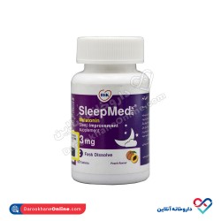قرص اسلیپمد ملاتونین بی اس کی با طعم هلو 60 عددی 