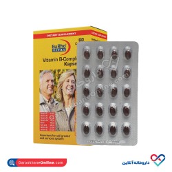 کپسول ویتامین ب کمپلکس یوروویتال 60 عددی کپسول ویتامین ب کمپلکس یوروویتال 60 عددی