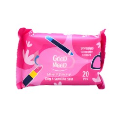 دستمال مرطوب آرایش پاک کن پوست های خشک و حساس گودمود 20 عددی