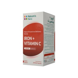 کپسول آیرون پلاس ویتامین ث نیچرز پلنتی 60 عددی