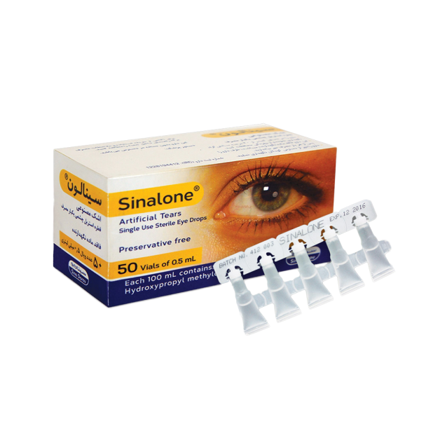 قطره چشمی اشک مصنوعی سینالون سینا دارو 0.03 درصد 50 ویال