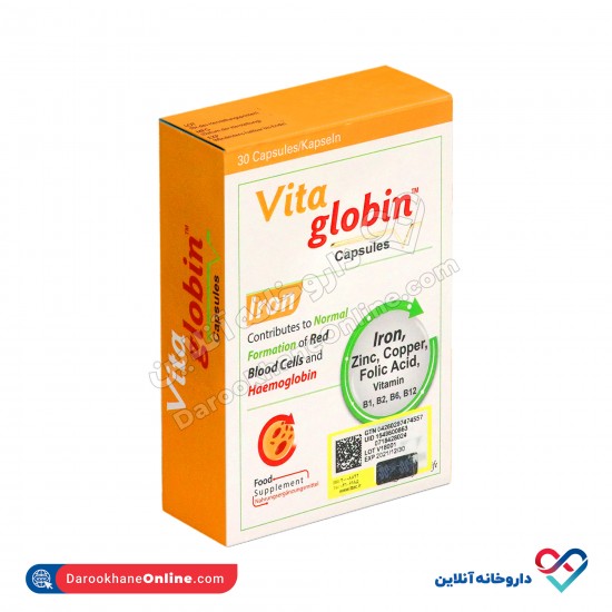 کپسول ویتاگلوبین ویتان | 30 عدد | مولتی ویتامین، تامین هموگلوبین و خون ساز