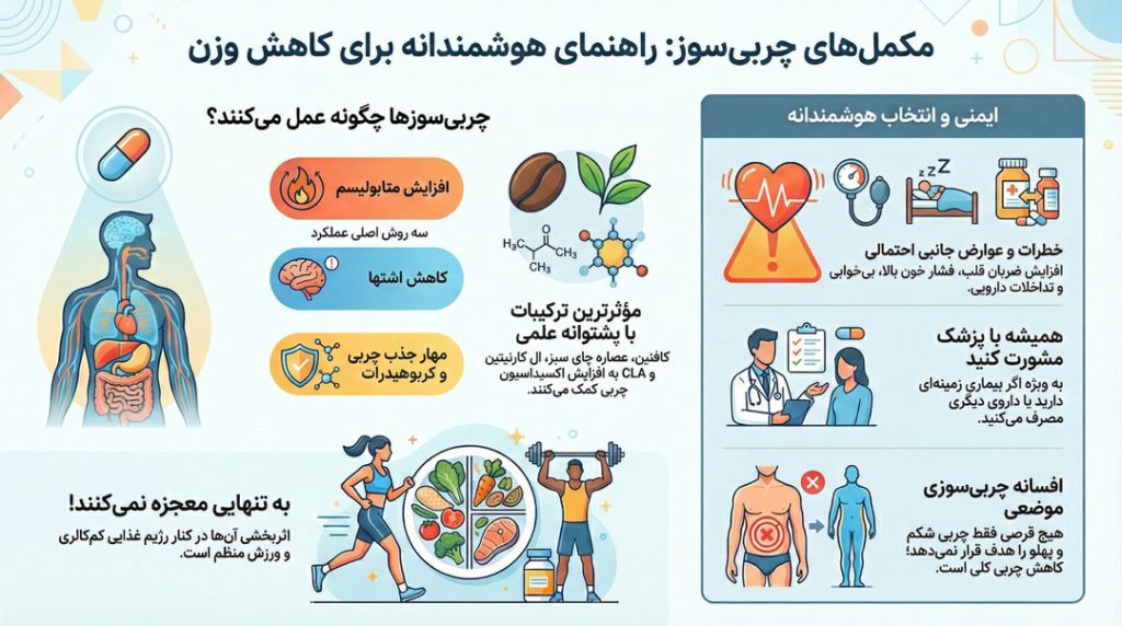 بهترین قرص چربی سوز برای آب کردن شکم و پهلو اینفوگرافی بهترین قرص چربی سوز برای آب کردن شکم و پهلو