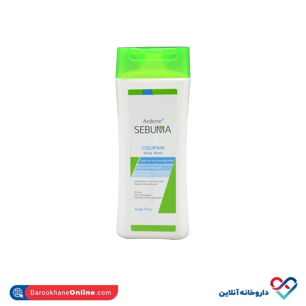 تصویر مایع شوینده غیر صابونی بدن سبوما آردن 250 میل