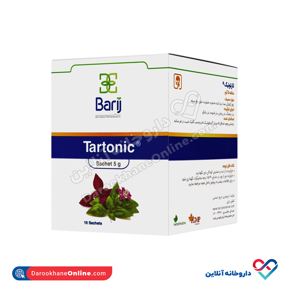 تصویر ساشه تارتونیک ۵ گرمی باریج اسانس 10 عددی