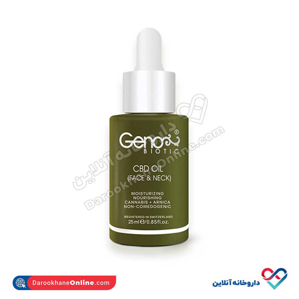 تصویر روغن رطوبت رسان صورت و گردن ژنوبایوتیک 25 میل