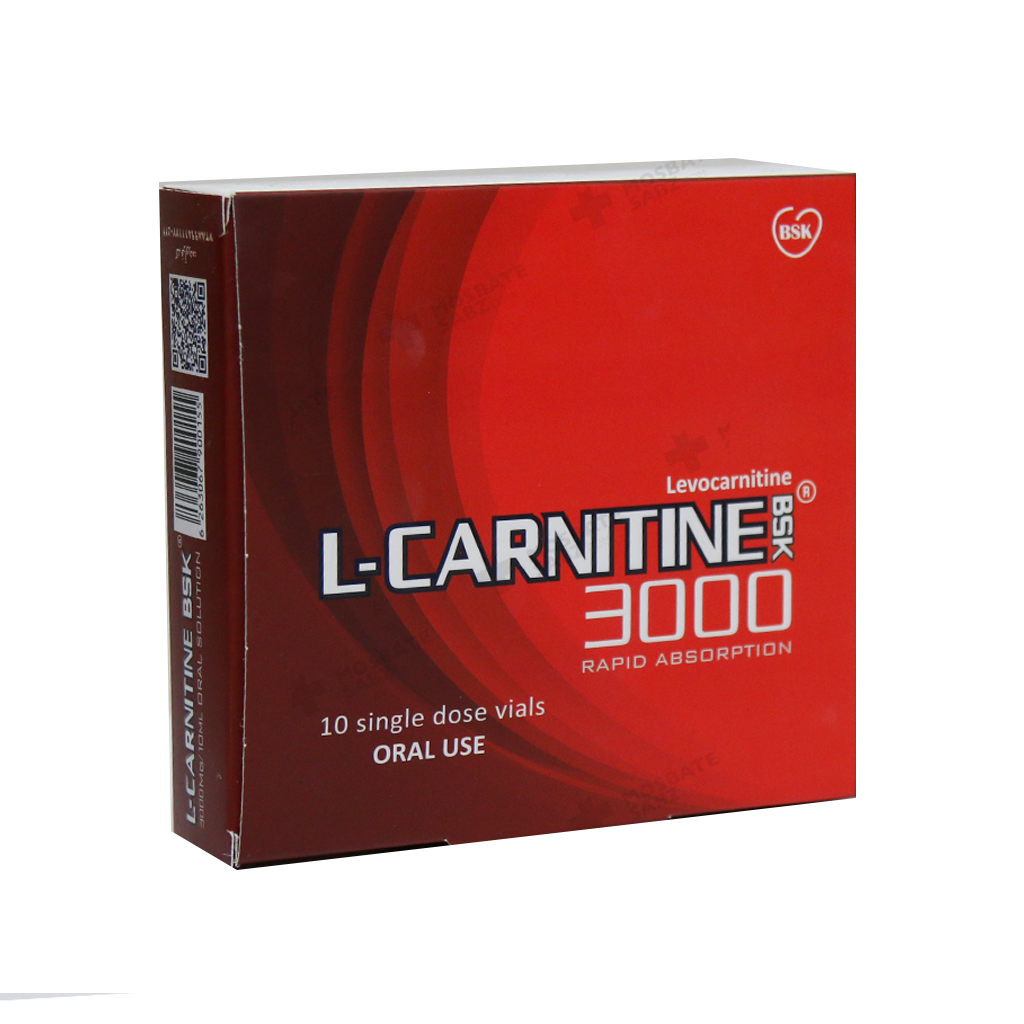 تصویر ویال خوراکی ال کارنیتین بی اس کی 10 عدد