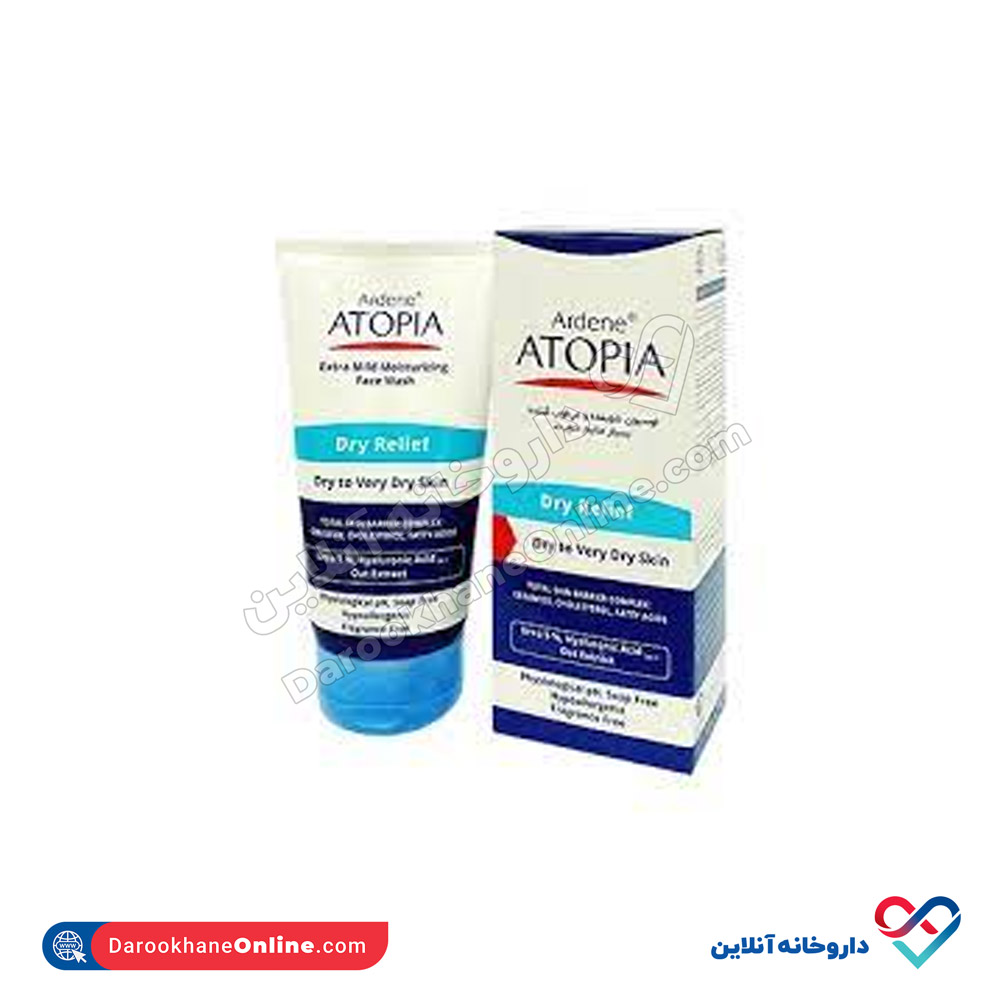 تصویر لوسیون شوینده صورت بسیار ملایم Dry Relie آتوپیا آردن 150 میل