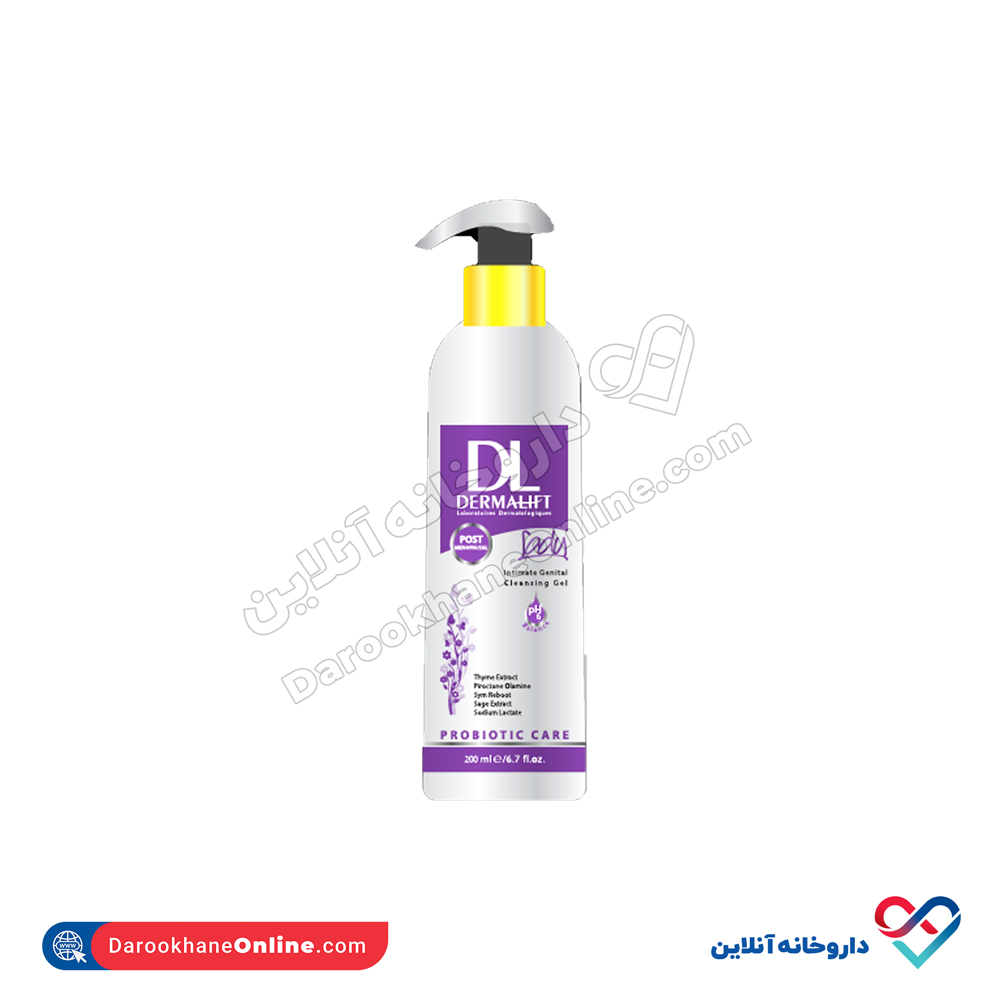 تصویر ژل شستشوی بهداشتی مناسب بانوان یائسه درمالیفت 200 میل