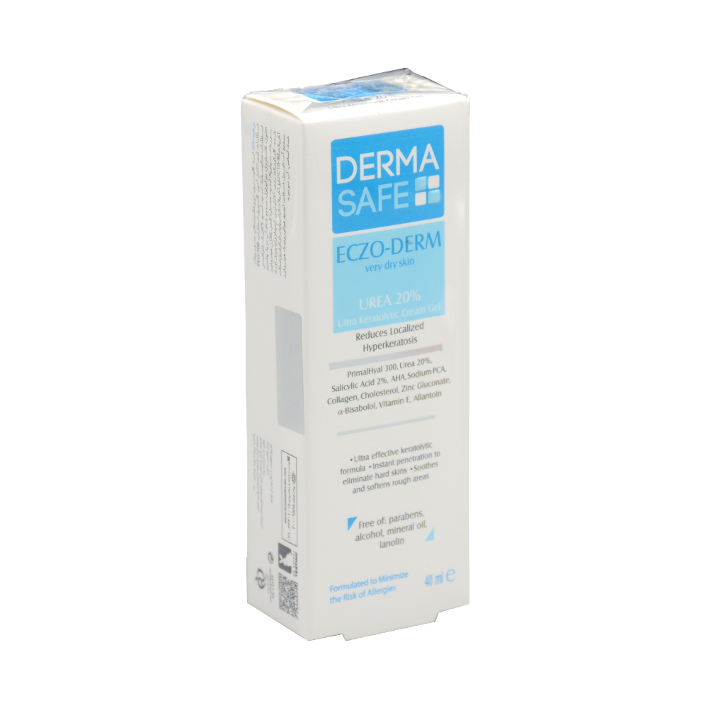 تصویر کرم ژل مرطوب کننده ECZO-DERM درماسیف 40 میل
