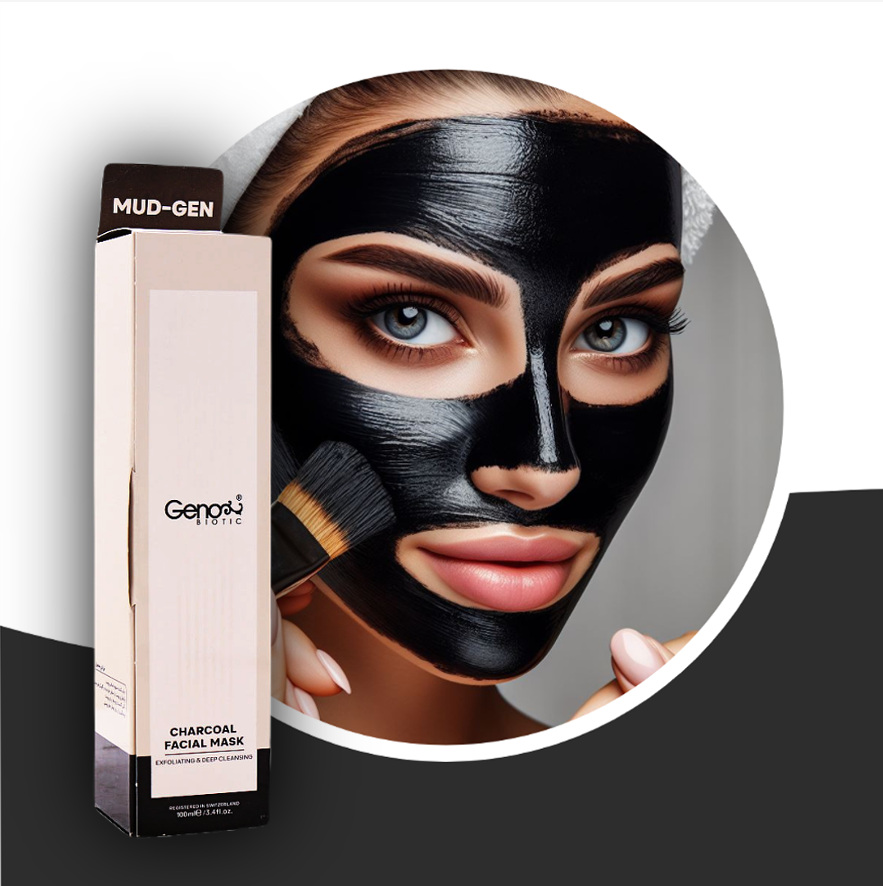 ماسک زغال صورت و گردن ژنوبایوتیک 100 میل