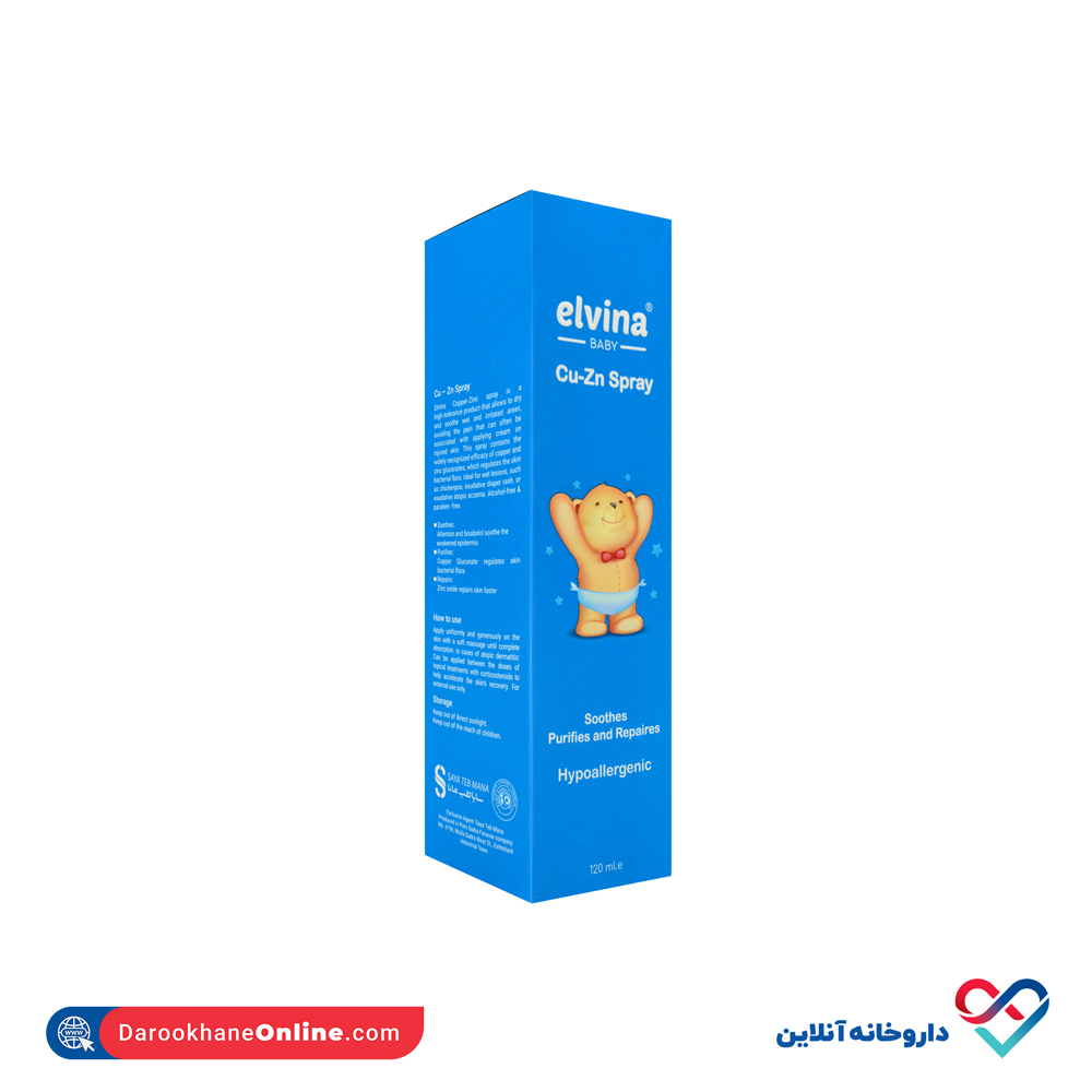 تصویر اسپری کیوزینک کودک الوینا 120 میل