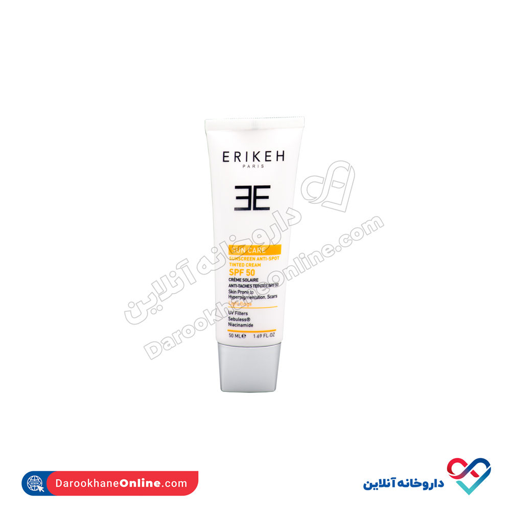تصویر کرم ضد آفتاب و ضد لک spf50 اریکه 5 میل 