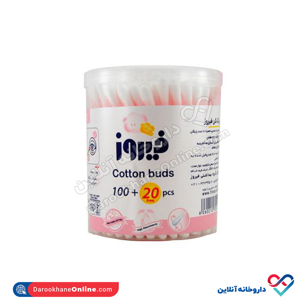 تصویر گوش پاک کن فیروز بسته 120 عدد