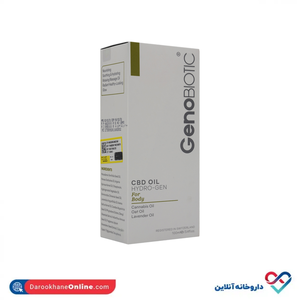 تصویر روغن رطوبت رسان بدن ژنوبایوتیک 100 میل