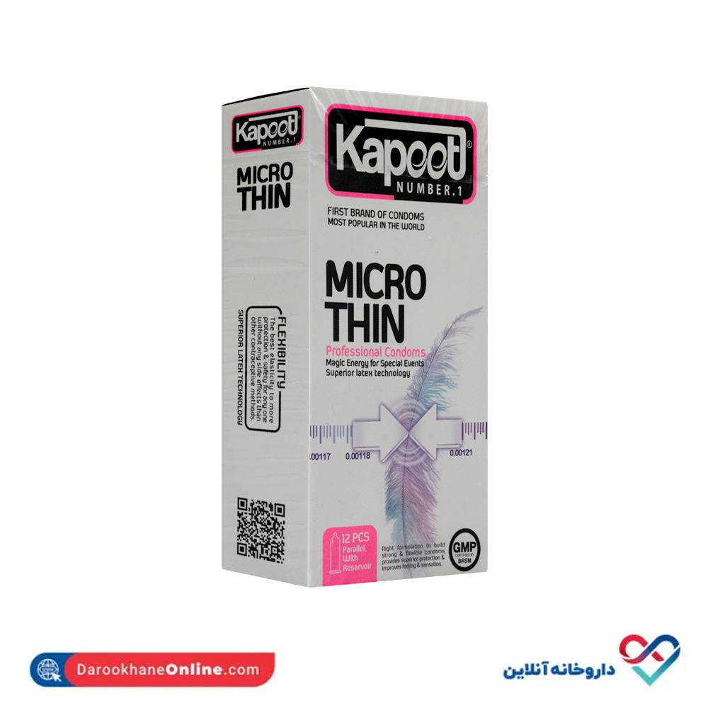تصویر کاندوم Micro Thin کاپوت 12 عددی