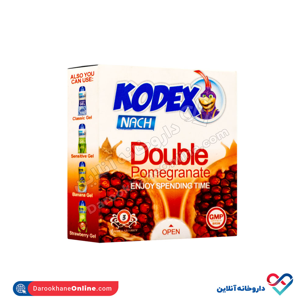 تصویر کاندوم کدکس مدل 3 عددی double pomegranate