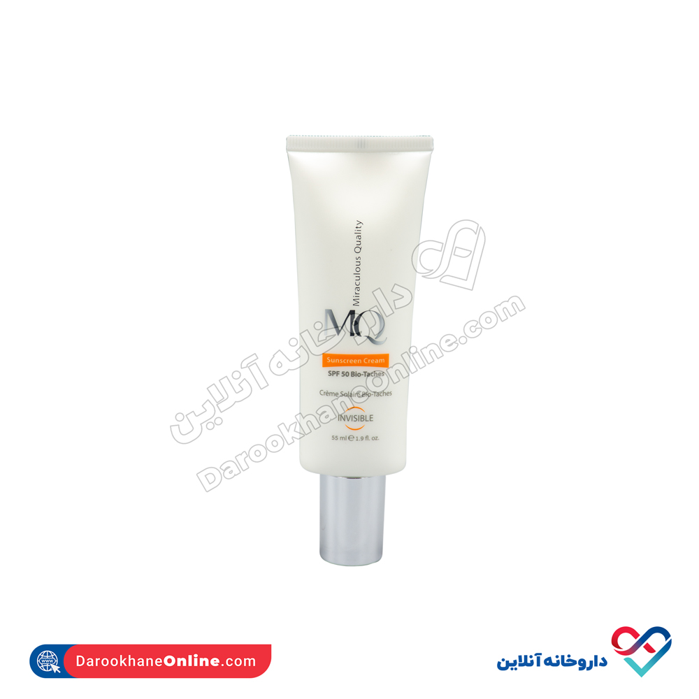 تصویر کرم ضد آفتاب روشن کننده بی رنگ spf 50 ام کیو 55 میل