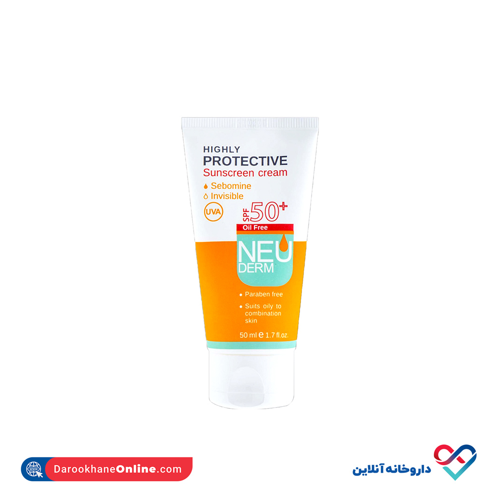 تصویر کرم ضد آفتاب مکس پروتکت SPF50 نئودرم 50 میل