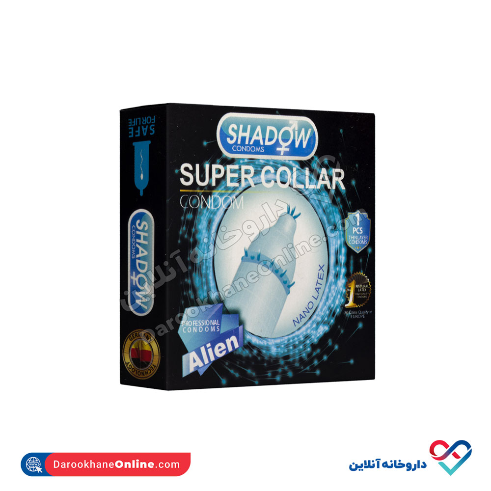 تصویر کاندوم فضایی اره ماهی مدل super collar شادو 1 عددی