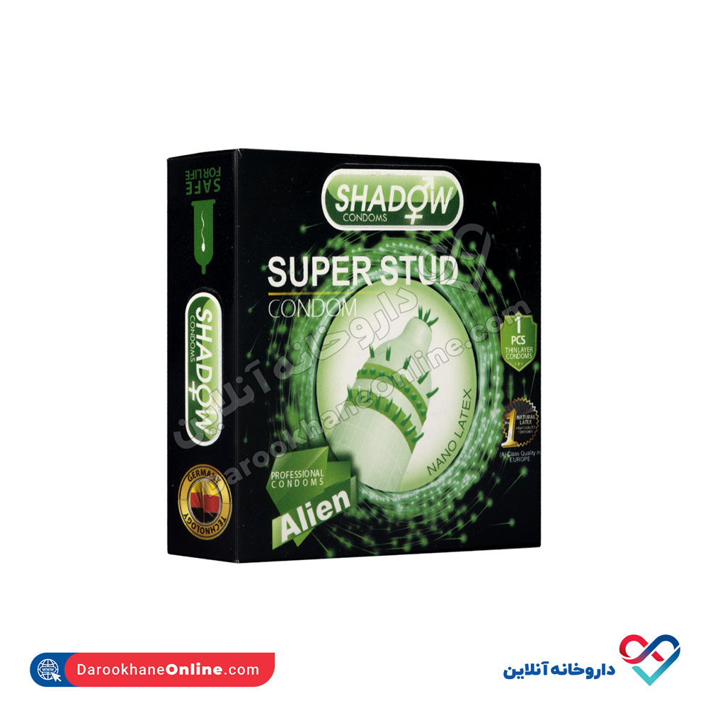 تصویر کاندوم فضایی super stud دکمه دار شادو 