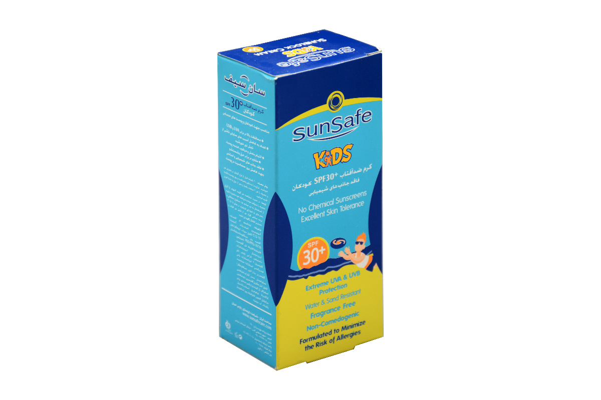 تصویر کرم ضد آفتاب کودکان spf 30 سان سیف 50 گرم