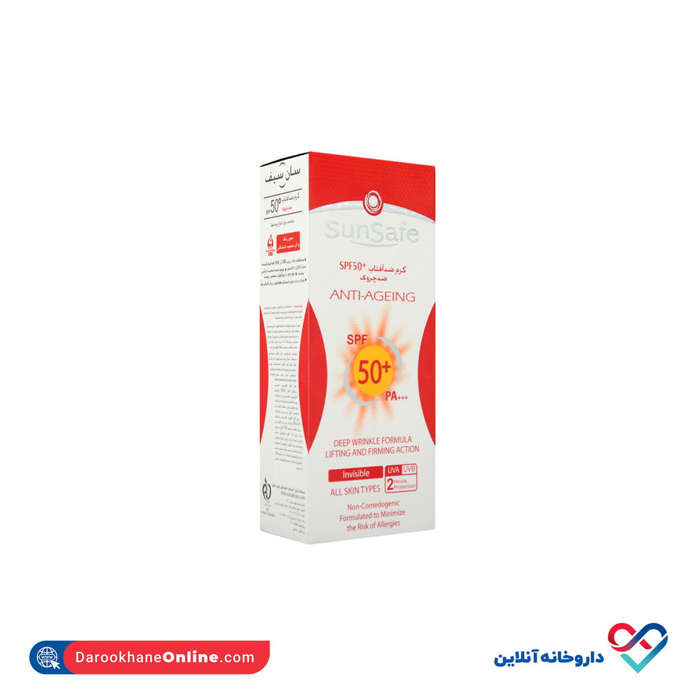 تصویر کرم ضد آفتاب +SPF 50 ضد چروک سان سیف