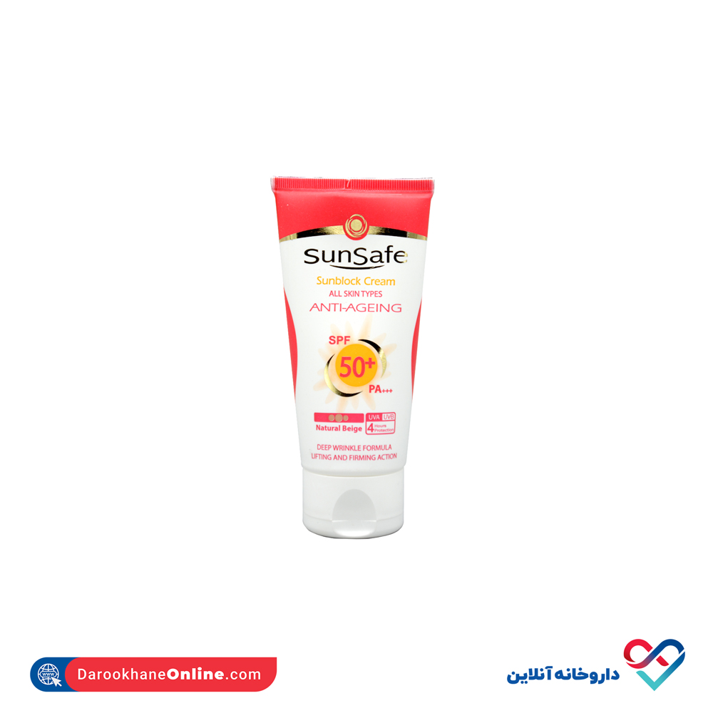 تصویر کرم ضد آفتاب +SPF 50 ضد چروک سان سیف