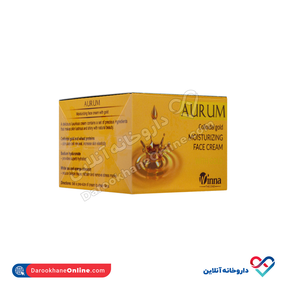تصویر کرم مرطوب کننده حاوی ذرات کلوئیدی طلا دوان واینا 50 میل