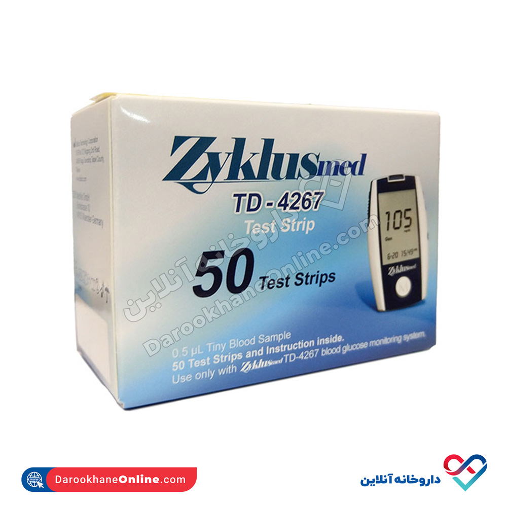 تصویر نوار تست قند خون زیکلاس مد مدل TD-4267