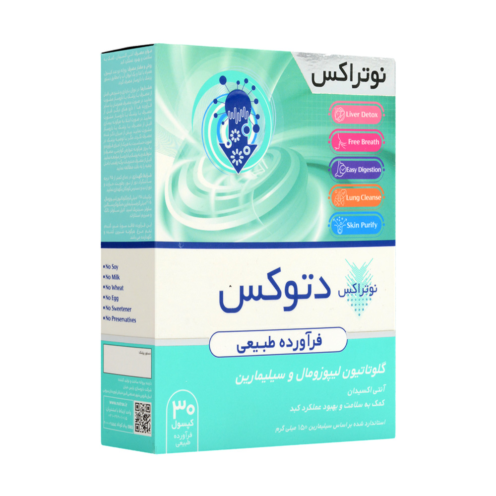 تصویر کپسول دتوکس نوتراکس 30 عددی