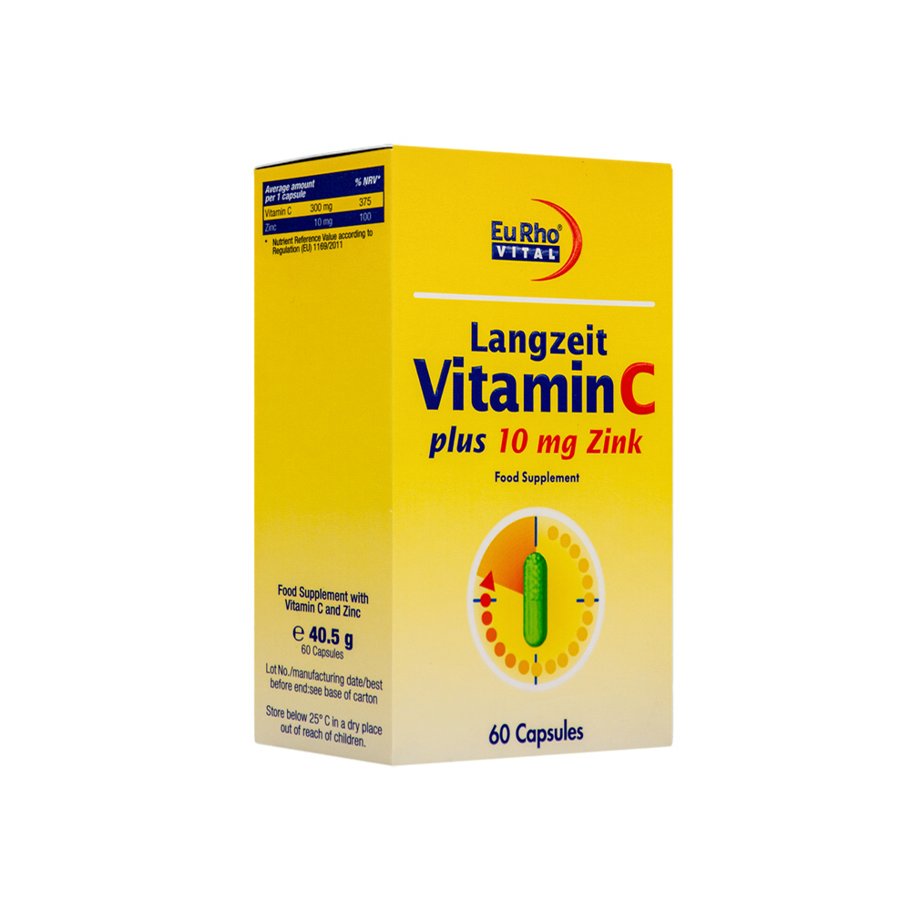 supplement-eurho-vital-vitamin-c-plus-zinc-2 کپسول ویتامین C و زینک 10 میلی گرم یوروویتال 60 عدد - Image 3