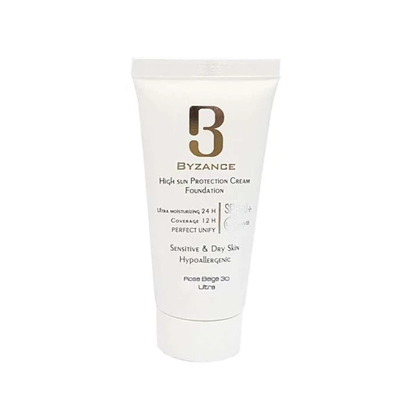 byzance-hihg-protection-cream-fluid-foundation کرم ضد آفتاب بیزانس با 30 میلیspf50 - Image 1