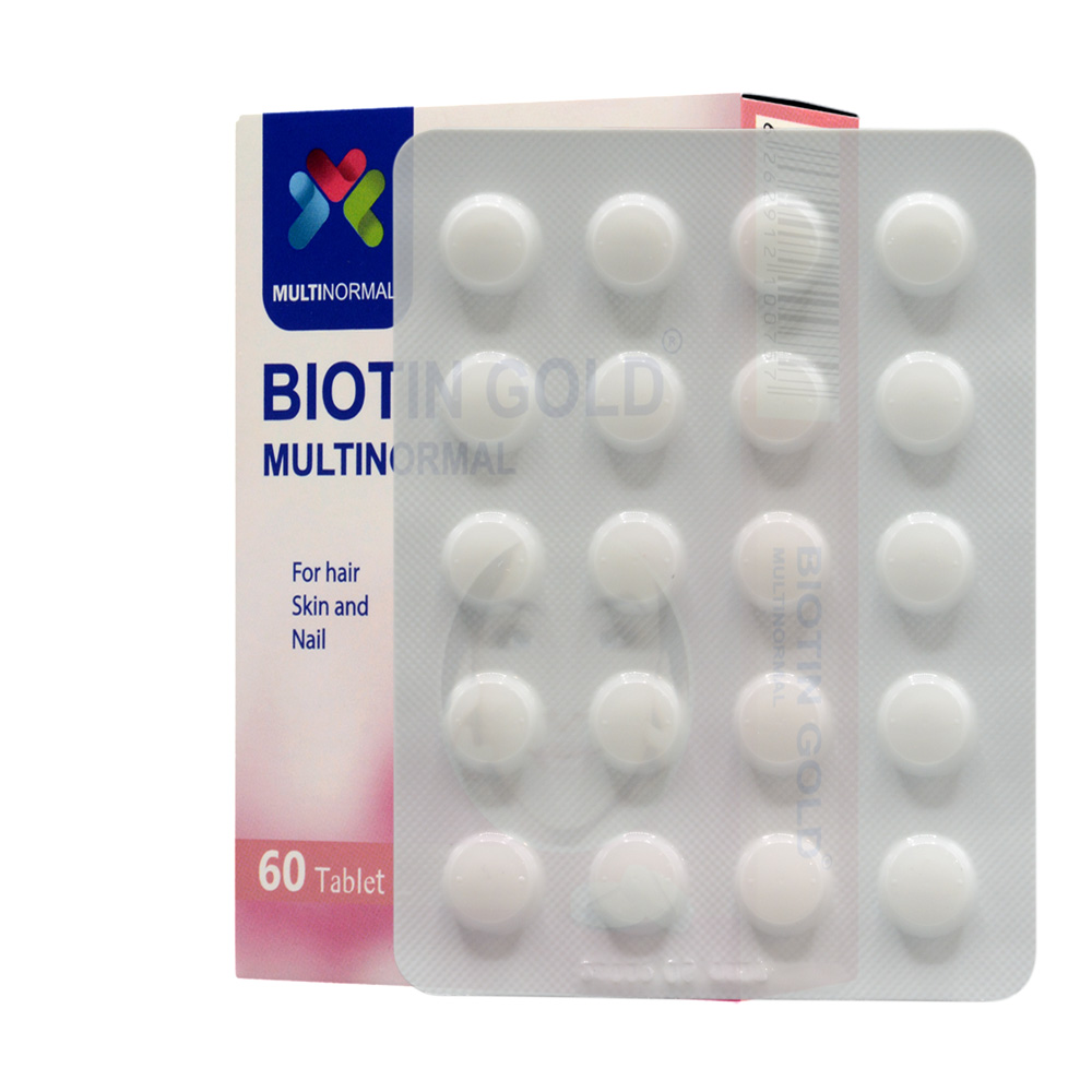 multi-normal-biotin-60tab-3 قرص بیوتین مولتی نرمال 60 عددی - Image 2
