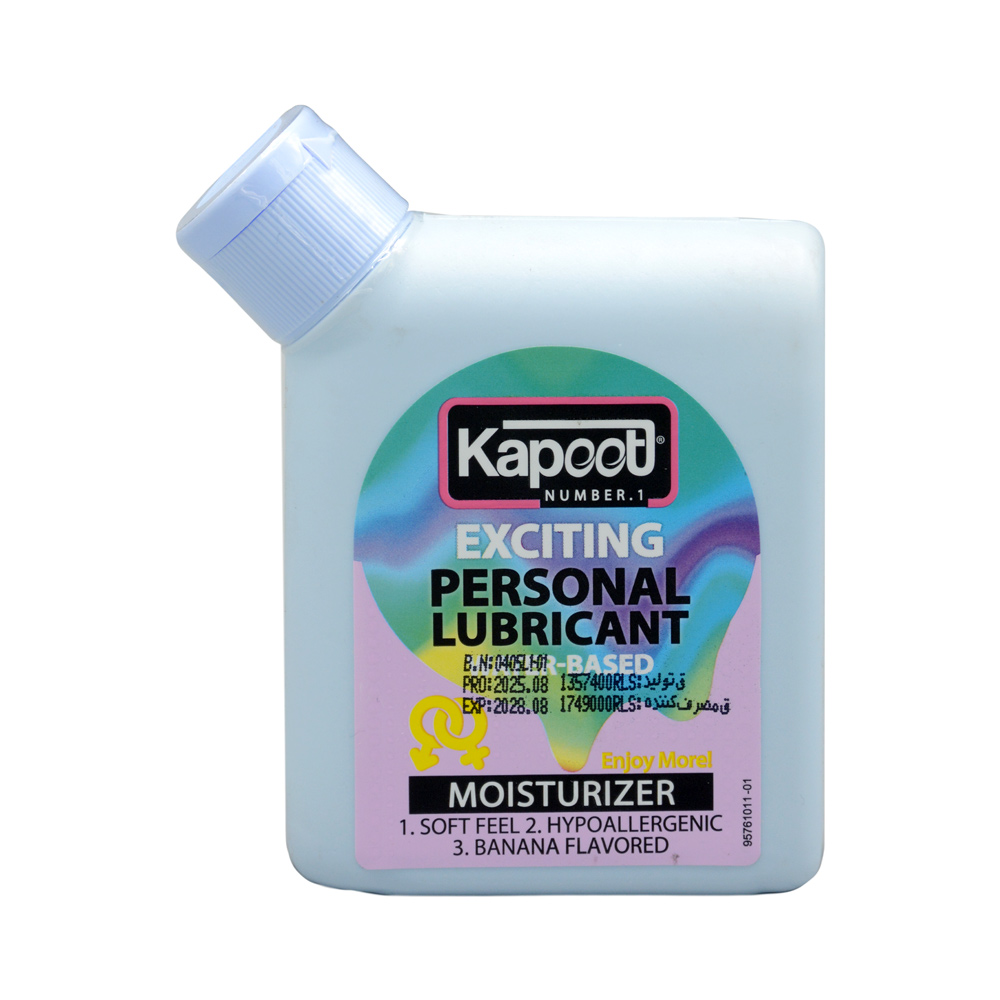 kapoot-personal-lubricant-water-based-model-90ml-1 لوبریکنت با اسانس موز کاپوت 90 میل - Image 1