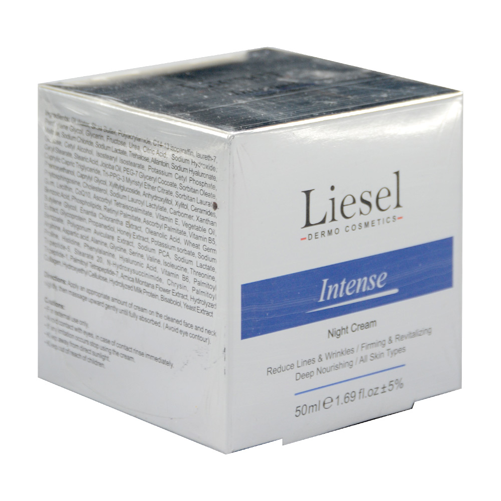 intense-night-cream-anti-wrinkle-firming-liesel-2 کرم لیفتینگ و ضد چروک قوی شب intese لایسل ۵۰ میل - Image 2