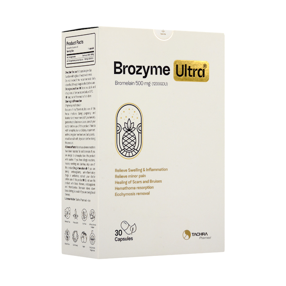 tachra-pharmed-brozyme-ultra-caps-2 کپسول بروزایم اولترا تچرا فارمد 30 عددی - Image 2