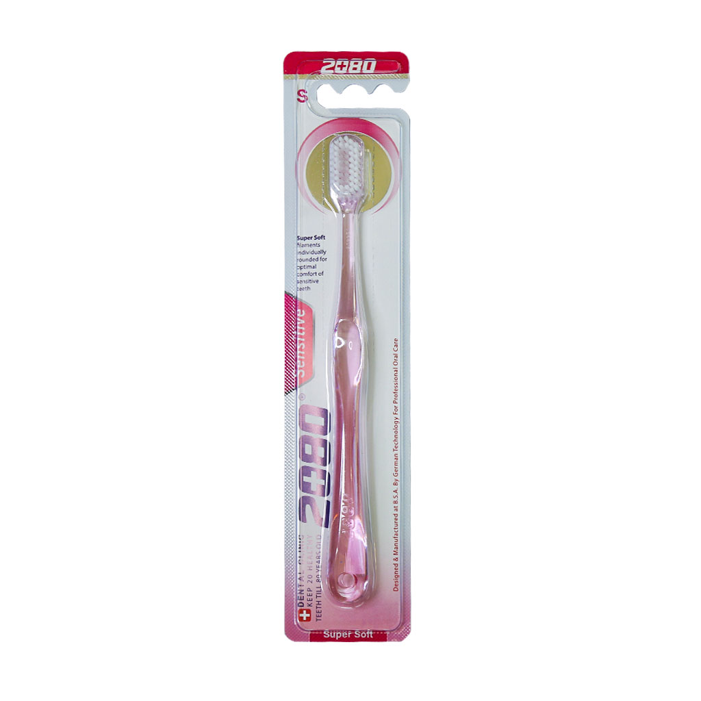 2080-Soft-Sensitive-Toothbrush-pink.jpg مسواک سنستیو 2080 نرم - Image 1