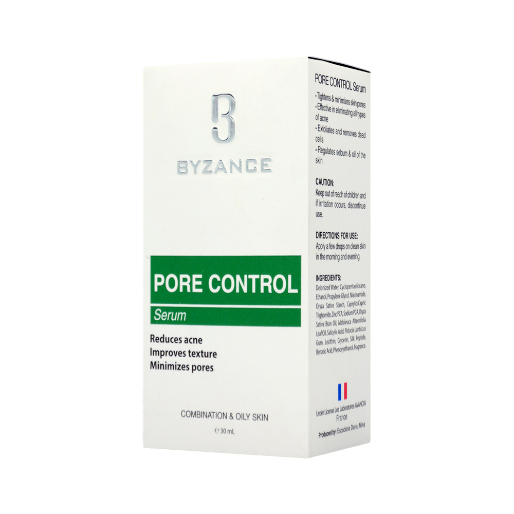 byzance-pore-control-serum-for-combination-oily-skin-1.jpg سرم کنترل کننده منافذ بیزانس 30 میل - Image 1