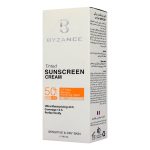 کرم ضد آفتاب رنگی spf 50 پوست حساس و خشک بیزانس 40 میل