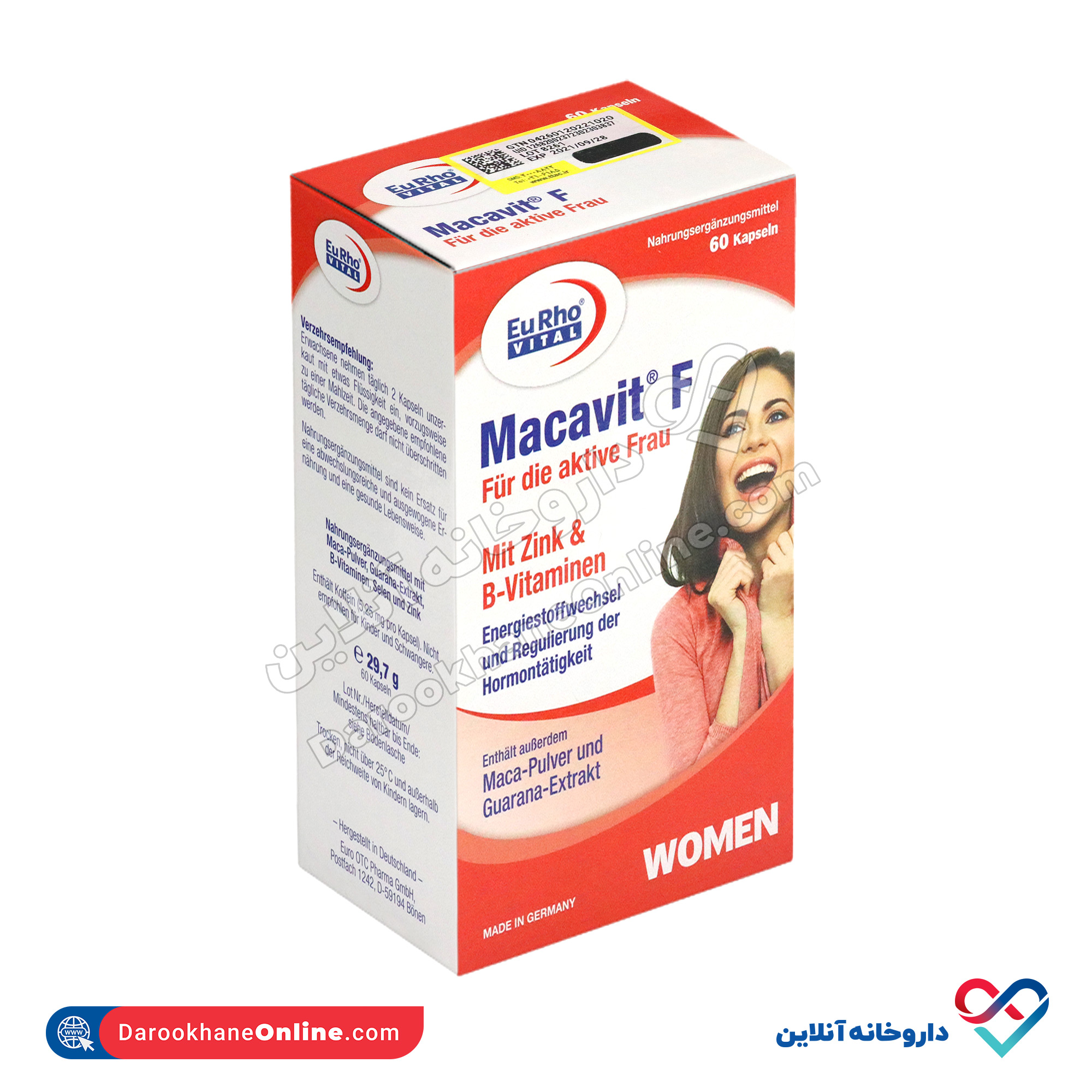 macavit-f-1.jpg کپسول ماکاویت اف یوروویتال 60 عدد - Image 3