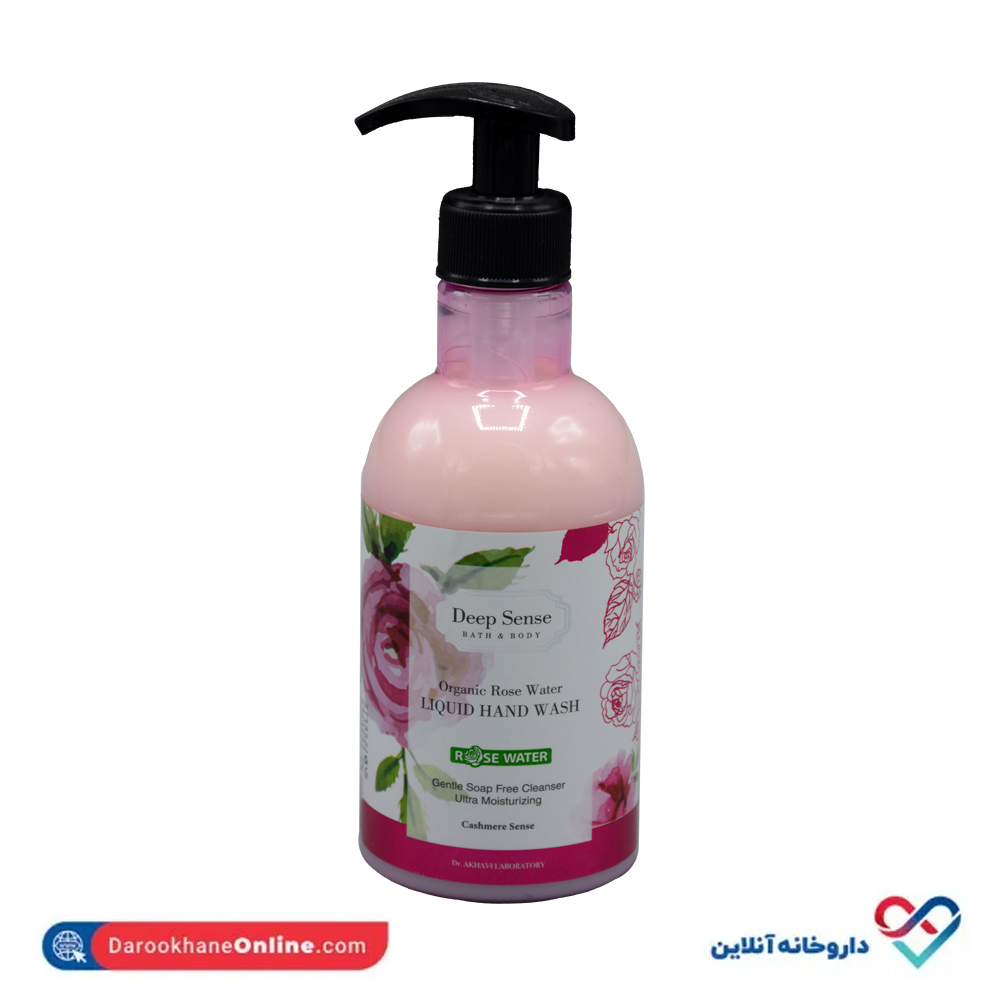 deep-sense-rose-water-liquid-hand-wash-1.jpg مایع دستشویی کرمی گلاب دیپ سنس - Image 1