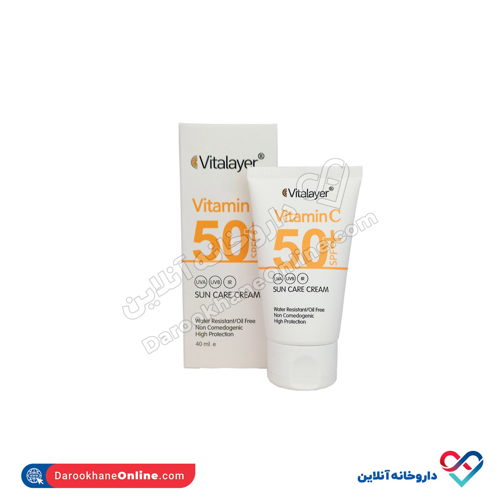 aaaaaaabbb.jpg کرم ضد آفتاب ویتامین c ویتالیر بی رنگ 40 میل - Image 1